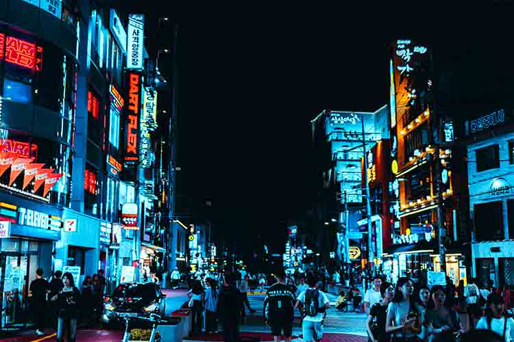 Hongdae in Seoul
