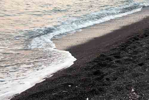 Perissa Black Sand Beach