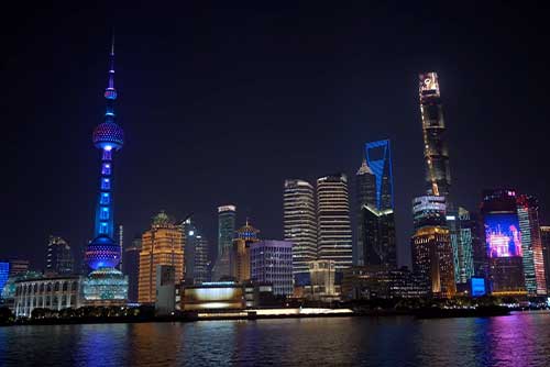 Shanghai at night